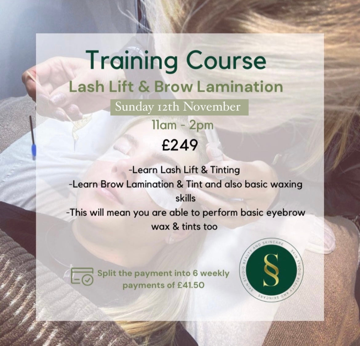 Lash Lift & Brow Lamination Training 12/11/23