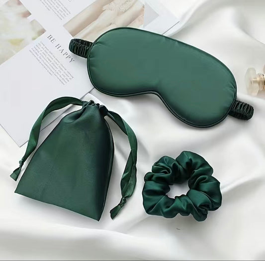 Silk Eye Mask & Srunchie Set